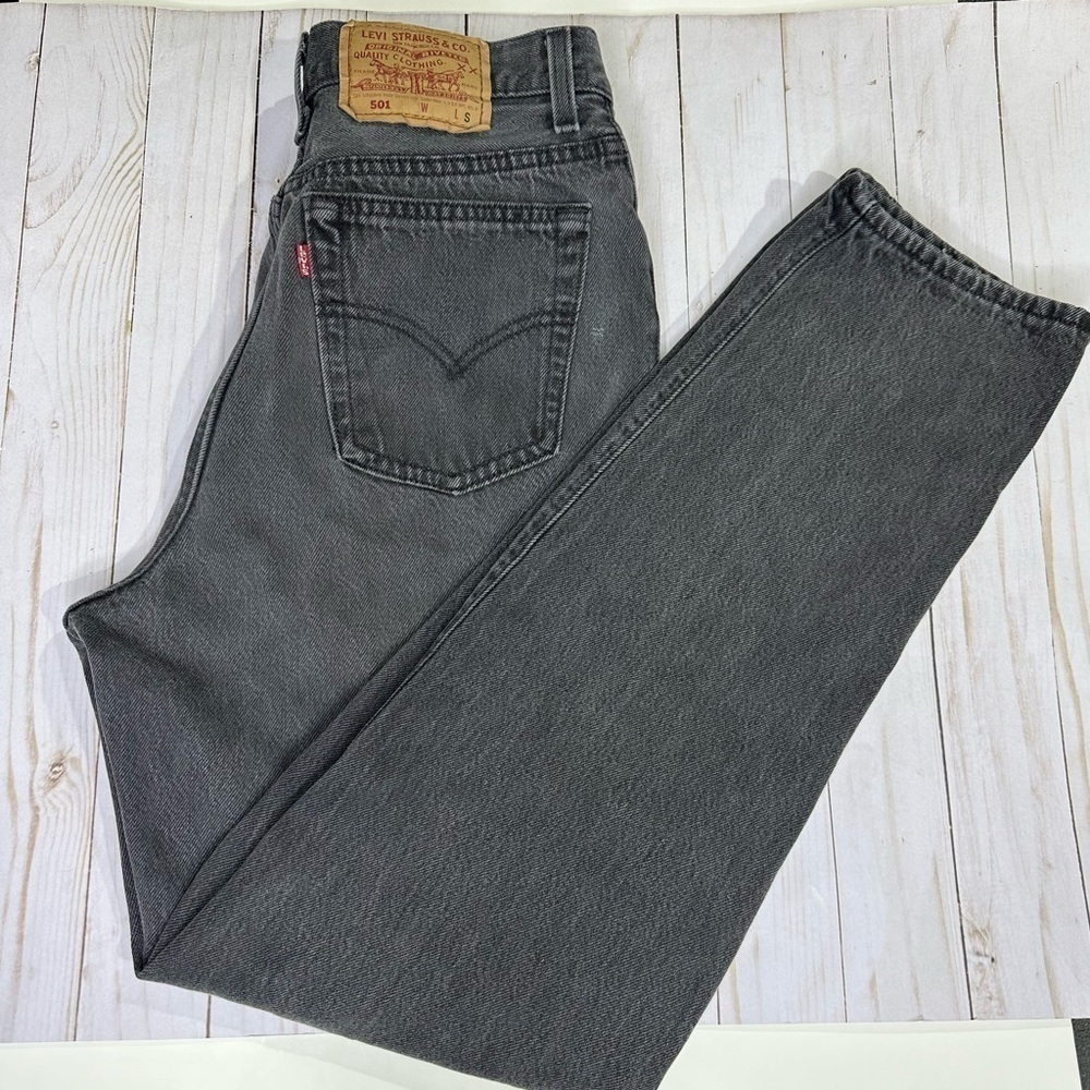 Levi’s 501 Vintage Black Light Wash Denim Jean